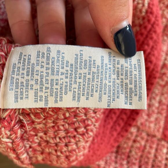 Boden Pink/Coral Knit Cardigan Jacket Women’s 8 Tweed Style Cotton Preppy Chic - Picture 5 of 11